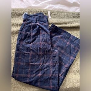 Wide leg corduroy pants